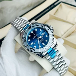 Luxury Rolex Yacht-Master – Stainless Steel- Silver Blue Dail